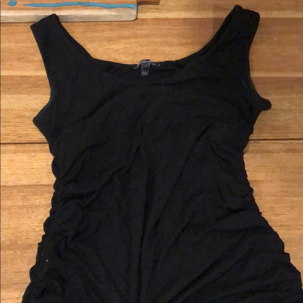 Black classic rouched Tank maternity dress